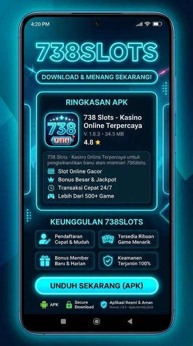 Tampilan halaman APK 738slots