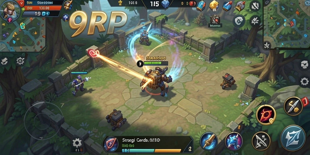 Tampilan antarmuka strategis dalam 99RP.