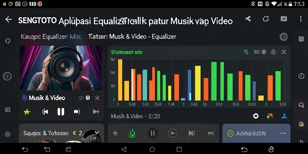 Antarmuka pengguna SENGTOTO dengan fungsi Equalizer yang menarik.